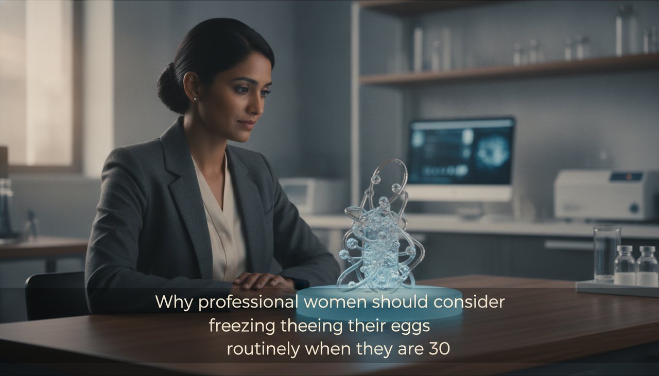 Why professional women should consider freezing their eggs routinely when they are 30